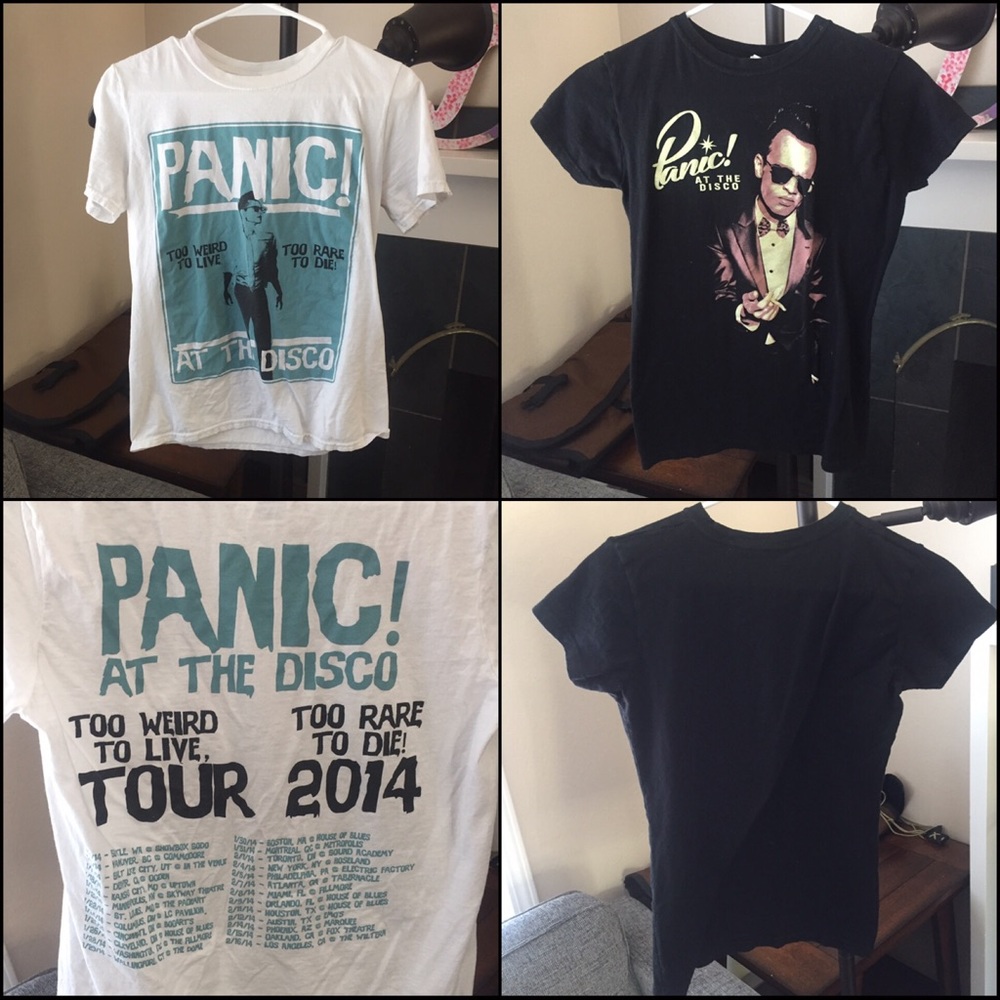 2 Panic! at the Disco Band Tees